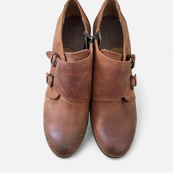 BOC Born Concepts Cathleen Double Strap Monk Heeled Ankle Boots - Picture 4 of 8